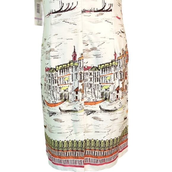 Chetta B Dress Venice Printed Size 6 Sleeveless Sheath Fully Lined NWT - Picture 5 of 9